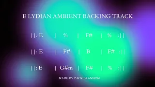 E Lydian Backing Track (Ambient Rock)