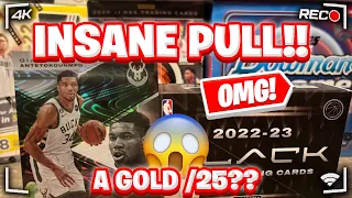 INSANE /25 GOLD HIT 22-23 Panini Black Basketball Online Exclusive! First Ever Pull!!!