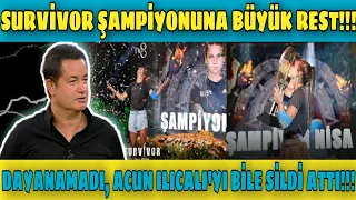 SURVİVOR ŞAMPİYONUNA BÜYÜK REST!!! DAYANAMADI, ACUN ILICALI'YI BİLE SİLDİ ATTI...