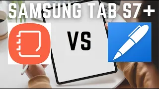 Samsung Notes vs Noteshelf | Samsung Galaxy Tab S7+ | Note-Taking