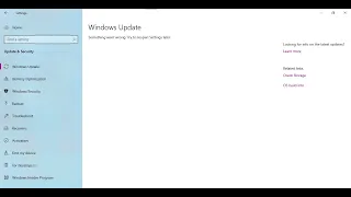 how to Fix Unable to Update Windows 10 Error Something Went Wrong Try To Reopen Settings Later