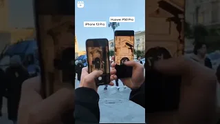 Iphone 13 pro max vs Huawei P50 pro zoom test