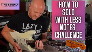 How To Create A Guitar Solo With Less Notes - With Backing Track