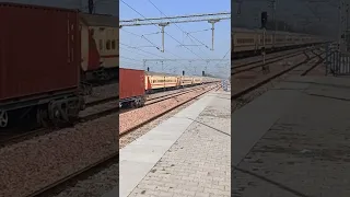 WAP-7 Train Aggressive Honking 🔥Indian Railways #viral #railway #train #shorts