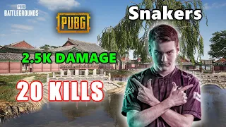 eU Snakers - 20 KILLS (2.5K Damage) - SQUADS - PUBG