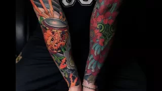 Делаем рукава / тату мастер в Москве / японская татуировка / Japanese tattoo sleeve