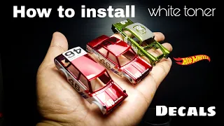 How to install white toner decal for your hot wheels or other diecast
