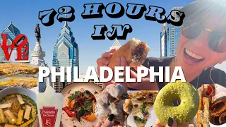 EVERYTHING I ATE IN PHILLY.. cheesesteak, SUSHI & the BEST pizza?!