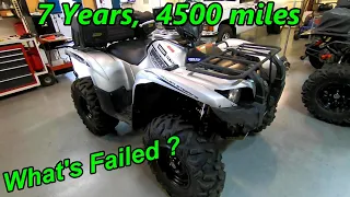 2015 Yamaha Grizzly 700 Review, how's it held up? over 4500 miles