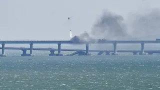 Nach Explosion auf Krim-Brücke: Russland meldet acht Festnahmen