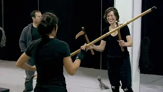 Milla Jovovich Training Stunts for «‎Resident Evil 5: Retribution» Behind The Scenes