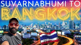Suvarnabhumi Airport to Bangkok by Train & Check Into Hotel at Bangkok Rak 🇹🇭