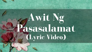 Madelyn Pascua -  Awit Ng Pasasalamat (Lyric Video)