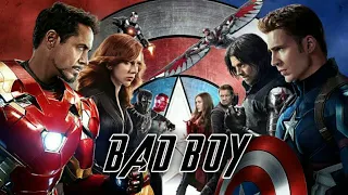 Bad Boy ft.Iron Man Team Vs Captain America Team | Avengers | Bad Boy  | Captain America Civil War