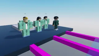 Pro on squid game glass bridge be like -  Roblox animation