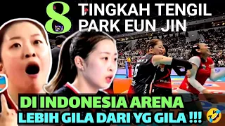 Tingkah Gila Park Eun jin Pemain Red Sparks Gemparkan Indonesia Arena