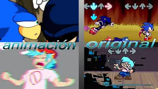 BLUE BALLED X Confront Yoursef animación vs original