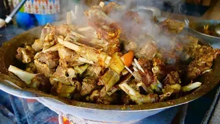 Juicy BICYCLE SPOKE GOAT SKEWERS in INDONESIA | JOGJA street food tour | Indonesian street food