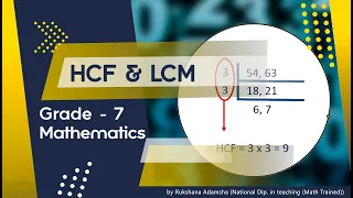 HCF & LCM Grade 7 | National Curriculum