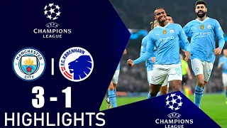 Man City vs Copenhagen [3-1] | All Goals & Extended Highlights | UEFA Champions League 2024
