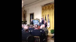 Sgt Ty M. Carter Receives Medal of Honor frm Pres Obama, Clip 1