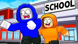 ROBLOX ESCAPE from SCHOOL! Obstacle Course Roblox Game Play Obby Omziscool FUN Roleplay!