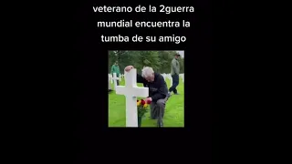 Veterano de la 2 guerra mundial encuentra la tumba de su amigo ✝️