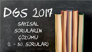 DGS 2017 - Matematik (1. - 30. sorular)