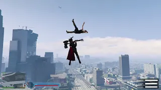 Thor destroying the City using a secret weapon  - GTA V