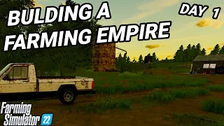 GRANDPAS FARM - EP 1: Building a Farming Empire from Zero | FS22 - No Man's Land - Role Play | Day 1