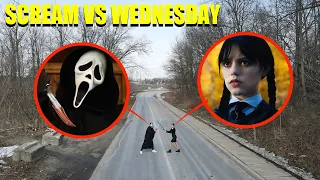 If you see Wednesday Addams vs Scream. RUN (THEY FOUGHT)