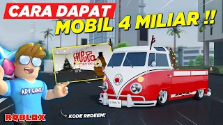 LOKASI DAN CARA DAPAT MOBIL MISTERIUS SPESIAL NATAL !! KODE REDEEM CDID UPDATE - Roblox Indonesia