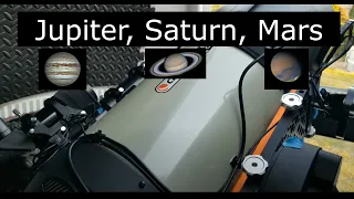 Jupiter, Saturn and Mars through my Edge 11 Telescope