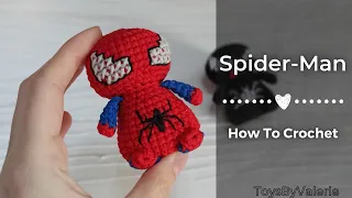 How To Crochet Chibi Spider Man & Venom Amigurumi Crochet Pattern PDF