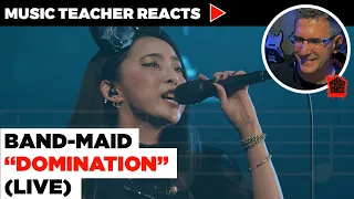 Music Teacher Reacts to Band-Maid "Domination" Live | Music Shed #47