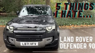 5 THINGS I HATE ABOUT THE NEW LAND ROVER DEFENDER 90! IS IT AS GOOD AS THE RANGE ROVER SPORT REVIEW!