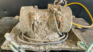 Restoration Of Concrete Flat Plate Vibrator // Craftsmen Make Great Repairs