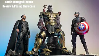 Hot Toys Battle Damaged Thanos Review & Story Style Posing Showcase