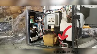 microwave oven  not heating and making click noise