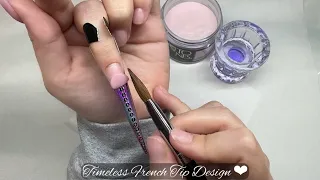 Acrylic Nails And Forms For Beginners | Easy Wedding Design