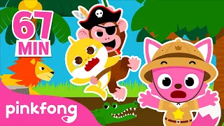 🐒 Are you an Animal Lover? | Jungle + Farm Animal Song Compilation | Pinkfong Kids Songs