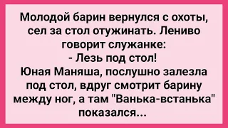 Служанка Залезла под Стол к Барину! Сборник Свежих Смешных Жизненных Анекдотов!