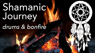 SHAMANIC DRUMS & Bonfire • Activate Your Higher Mind • Shamanic Journey for Trance and Meditation ☮︎