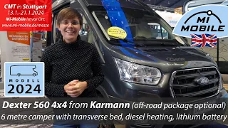 CMT 2024 PREMIERE - 4x4 Offroad Camper Van Karmann Dexter 560 - Diesel heating, Lithium, AWD