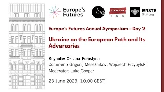 Europe's Futures Annual Symposium 2023 Day 2 Panel 1