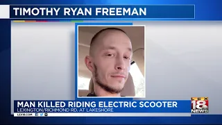 Man Killed Riding Electric Scooter