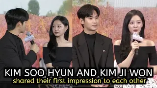 Kim Soo-hyun reveals his first Impression to Kim Ji-won, “She Left Alone Without A Manager”