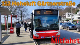 Mitfahrt in der Linie 113 von Neumühlen/Övelgönne nach Gärtnerstraße im Mercedes Citaro LE Ü