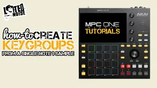 Akai MPC ONE minute Tutorial x Single Note Keygroups x Pitch Samples Across Keyboard or Pads