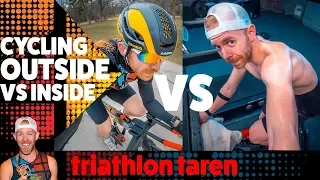 ZWIFT vs CYCLING OUTDOORS: triathlon training cycling tips